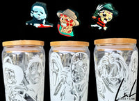 Glow in the Dark Horror Glass Cup