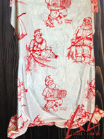 Herpin Toile Christmas Blanket