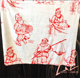 Herpin Toile Christmas Blanket