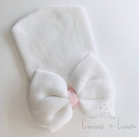 Newborn Hospital Hat with Bow