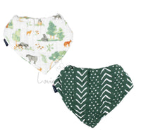 Forest Friends Bandana Bib Set