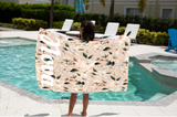 Peach Magnolia Beach Towel