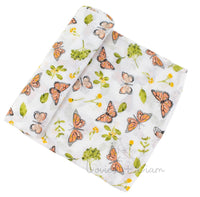 Butterfly Single Oh-So-Soft Muslin Swaddle Blanket