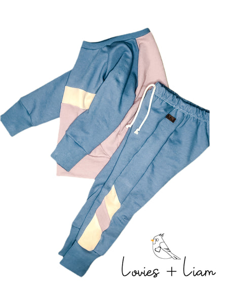 Modern Blue Retro Joggers