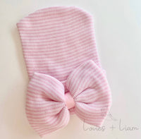 Newborn Hospital Hat with Bow