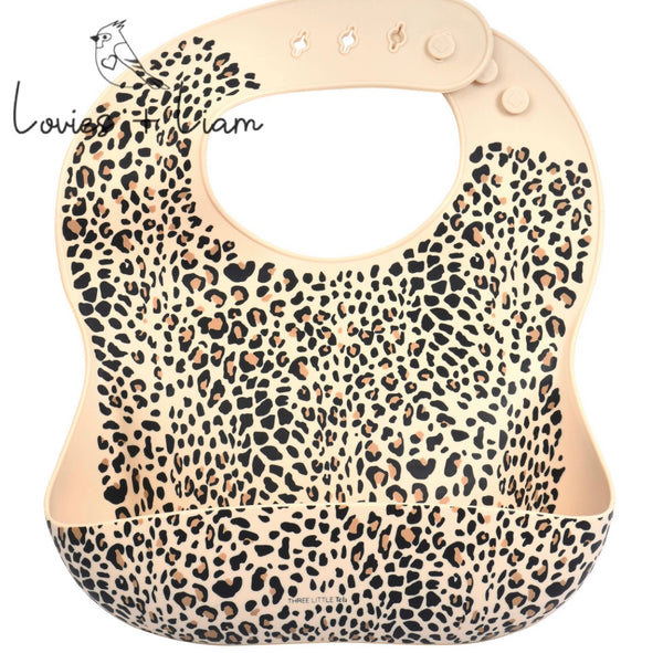 Leopard Silicone Bib