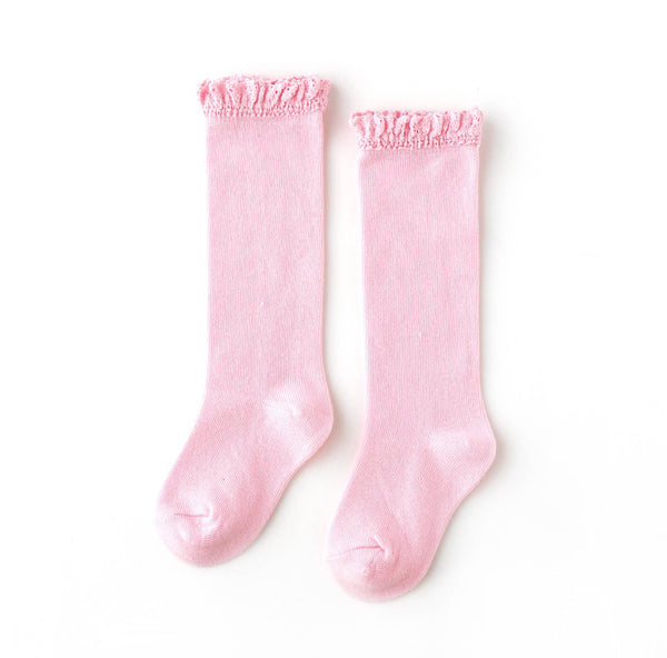 Cotton Candy Lace Top Knee Highs